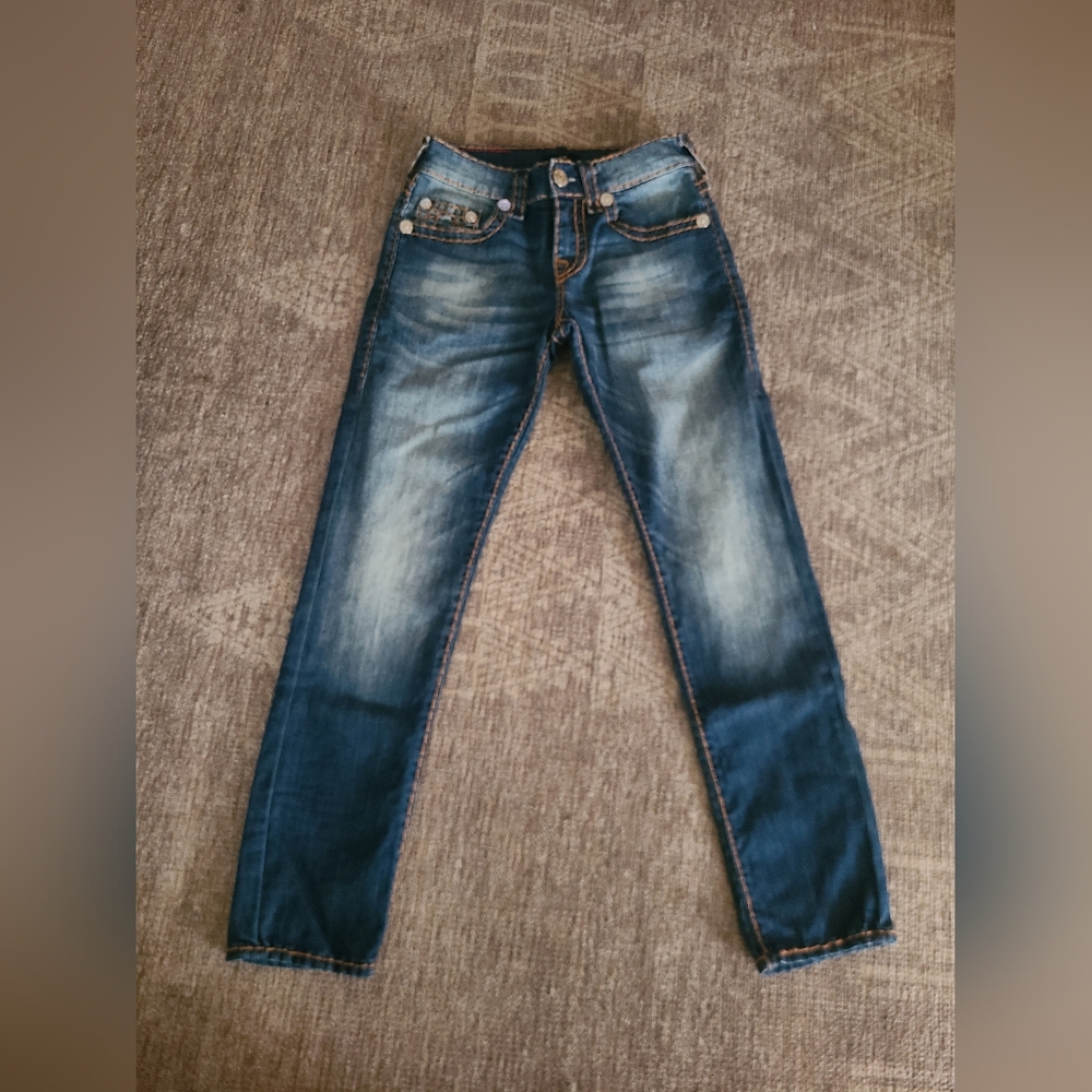 TRUE RELIGION RELAXED SLIM FIT JEANS